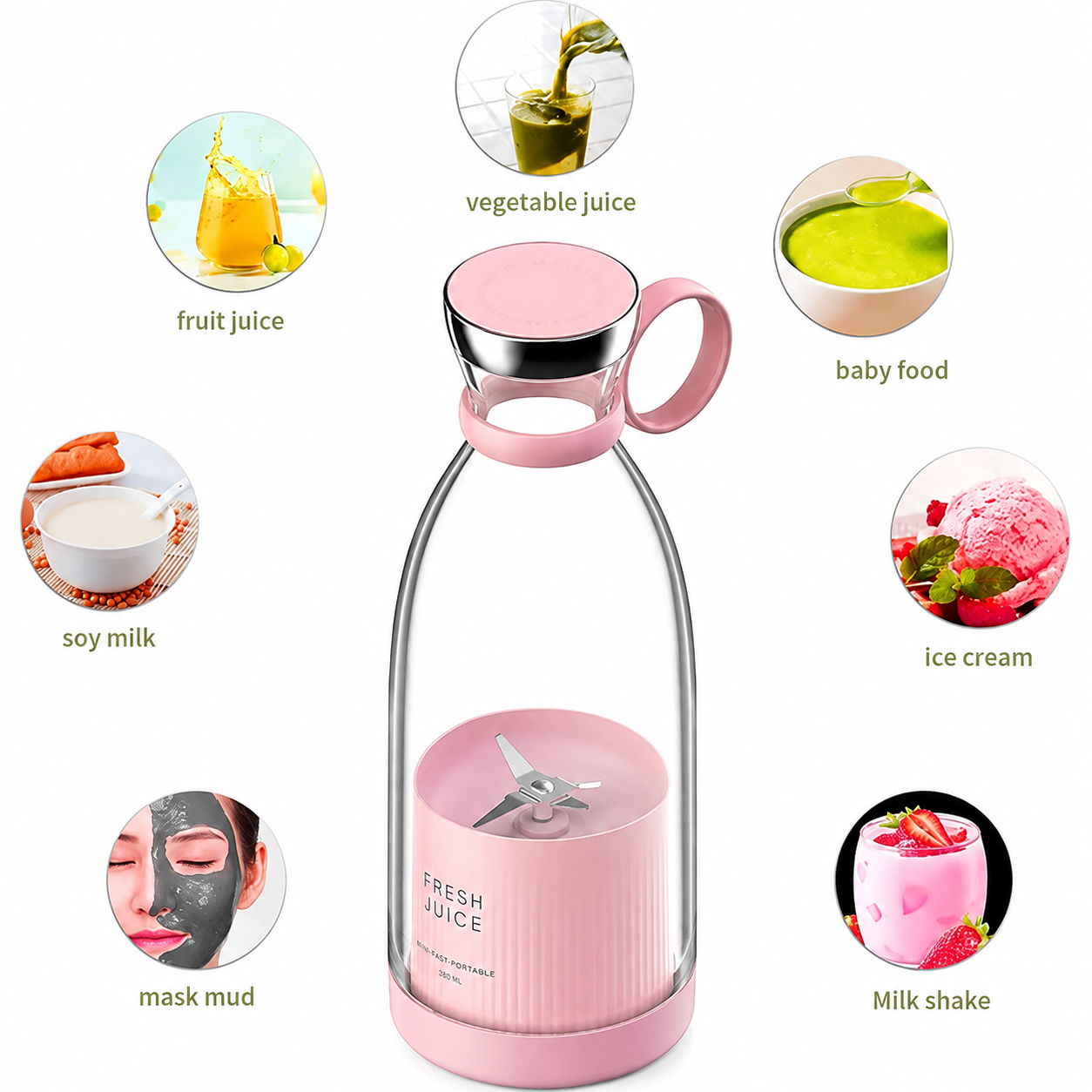Portable Mini Blender for Fresh Juice