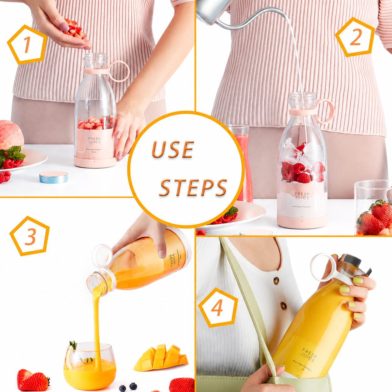 Portable Mini Blender for Fresh Juice