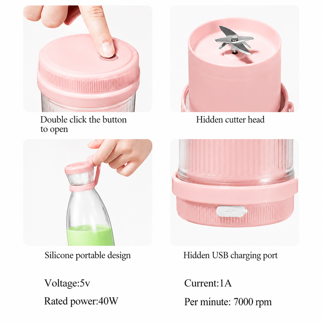 Portable Mini Blender for Fresh Juice