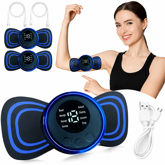 Mini Massager with 8 Modes and 19 Strength Levels,Rechargeable Electric Massager for Shoulder,Arms,Legs,Back Pain for Men and Women