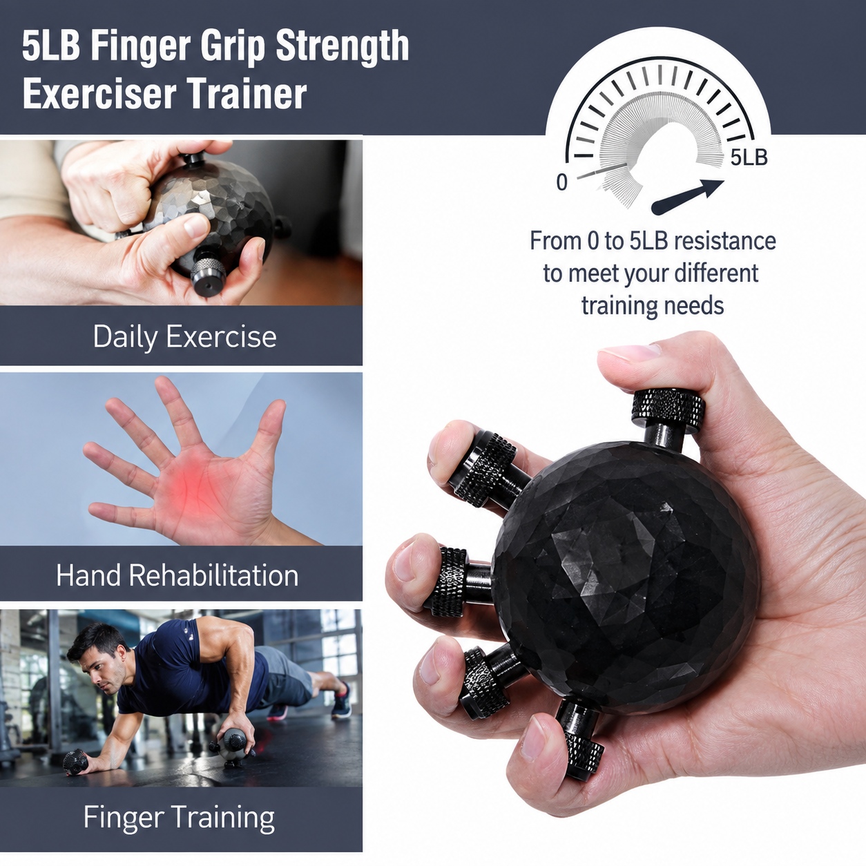Finger Hand Strengthener Grip