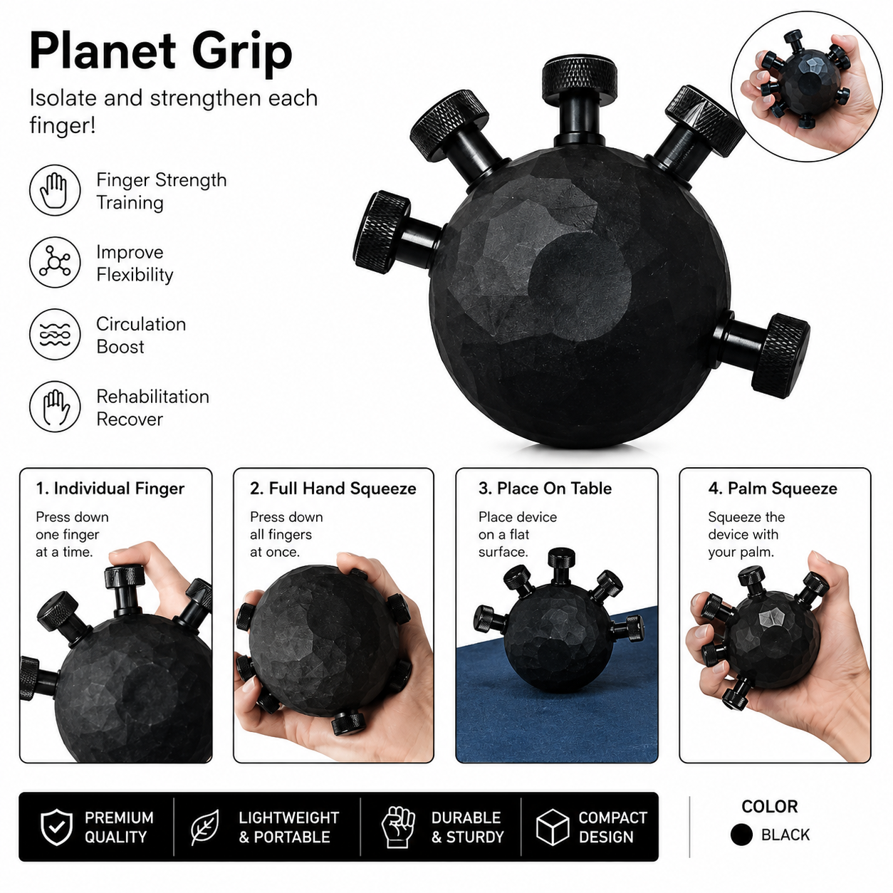 Finger Hand Strengthener Grip