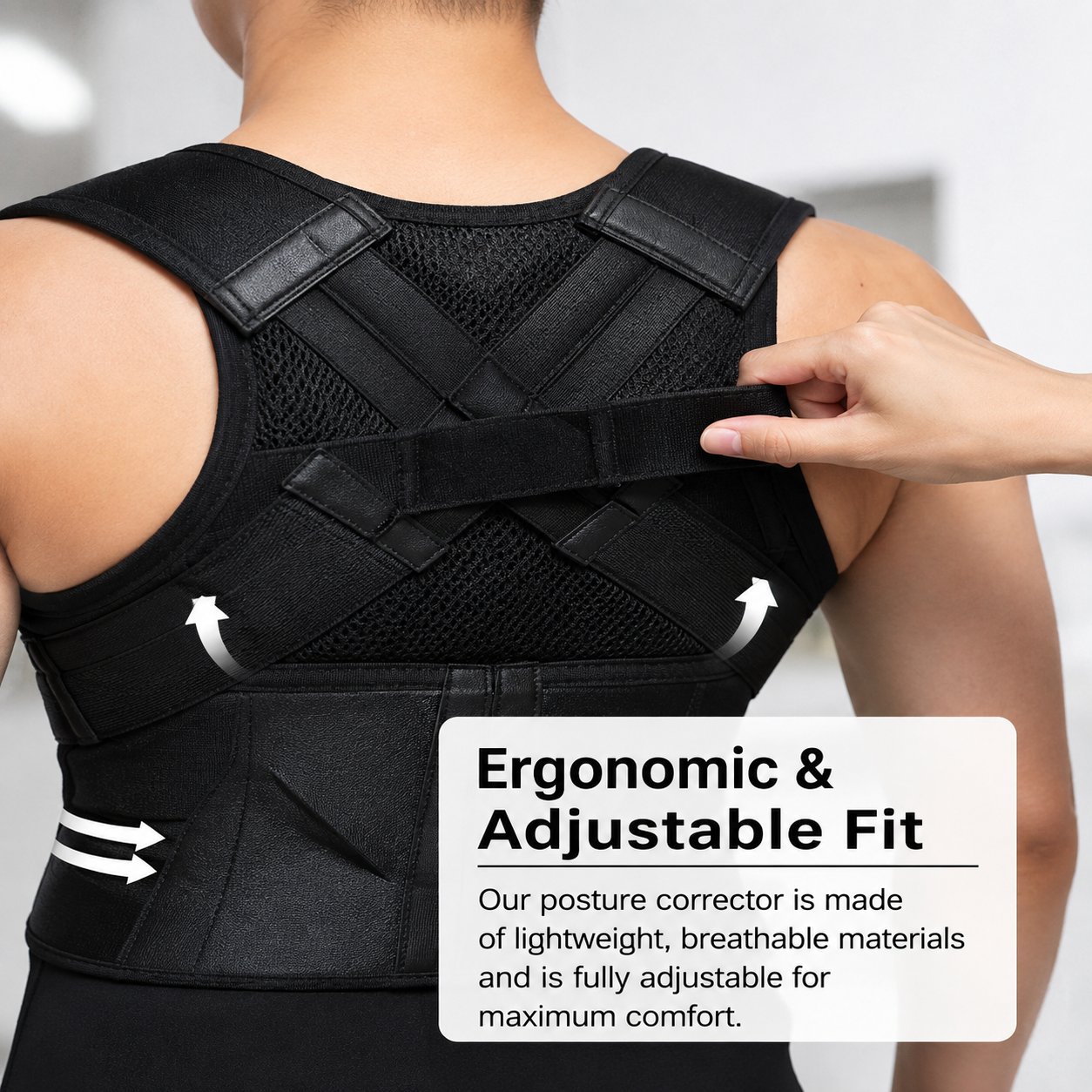 Back Brace Posture Corrector for Men and Women,Adjustable Back Posture Belt Invisible