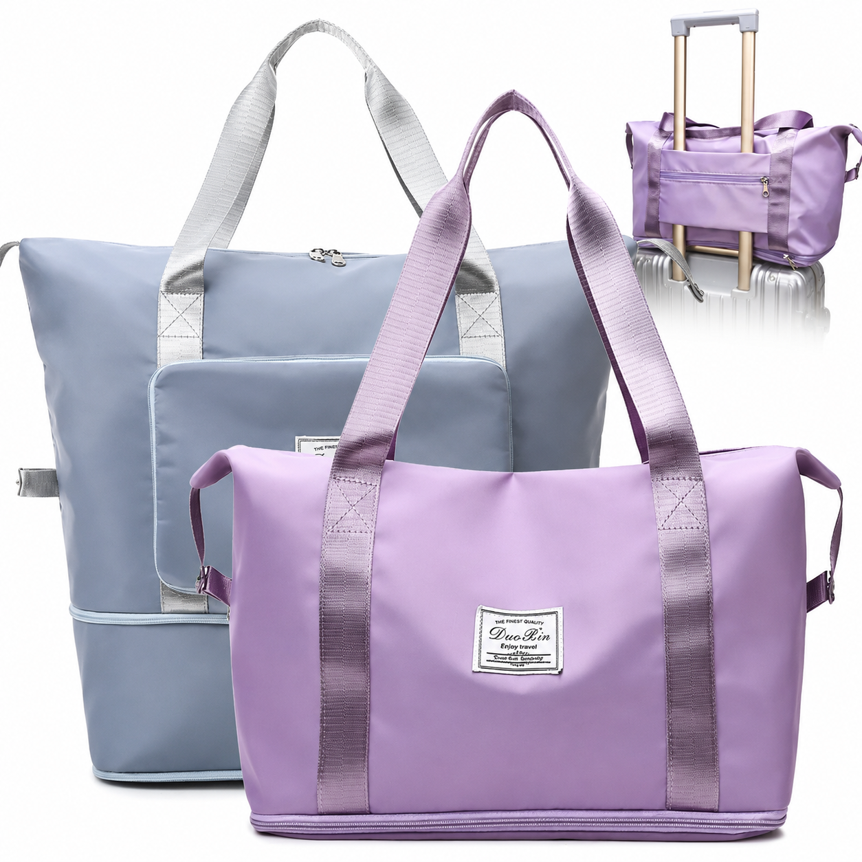Expandable Folding Travel Bag for Women, Luggage Bag for Travel (Multicolor)