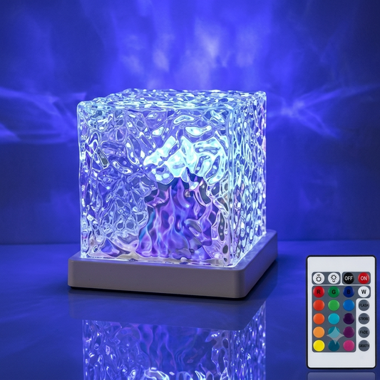 Dynamic Water Ripple Projection Light, USB Portable Night Lamp for Home Decor